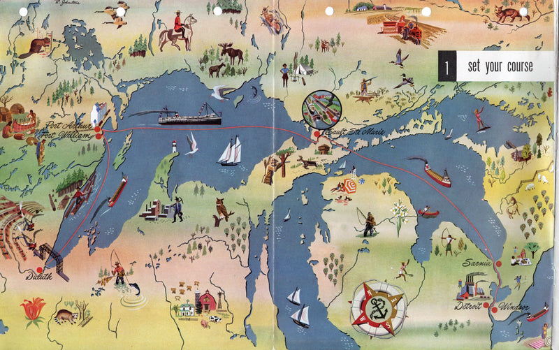 NORONIC: 1913 - Final 1949 brochure w/ interiors before fire