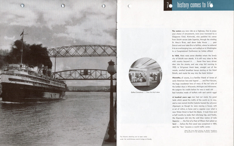 NORONIC: 1913 - Final 1949 brochure w/ interiors before fire