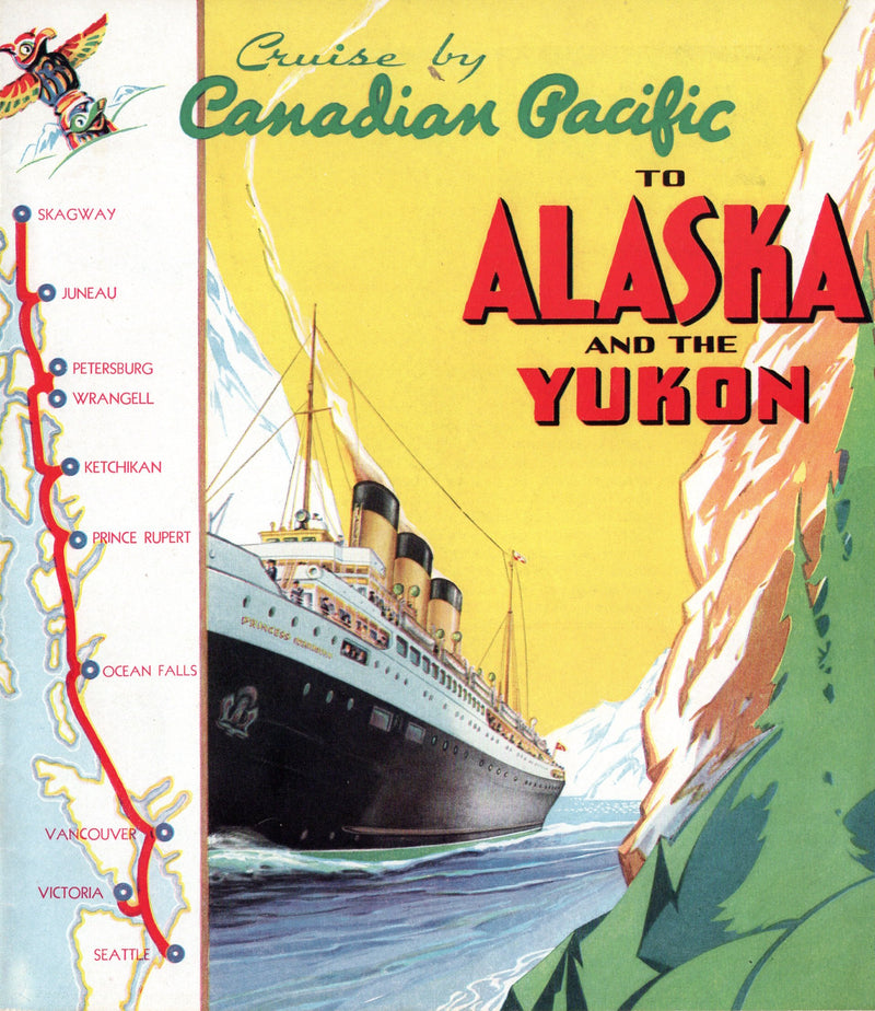 PRINCESS KATHLEEN: 1925 - Cruise brochure w/ color interiors 1951