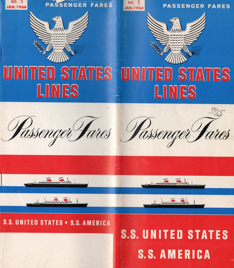AMERICA & UNITED STATES - Extensive 1964 passenger fares brochure