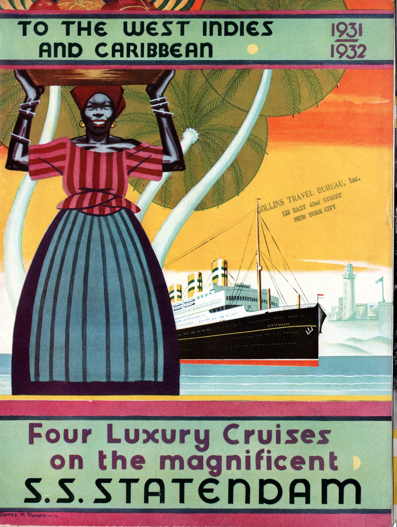 STATENDAM: 1929 - Huge 1931-32 cruise brochure w/ interiors & plans