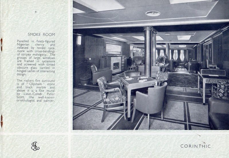 CORINTHIC & ATHENIC: 1947 - Deluxe 1947 First Class interiors brochure