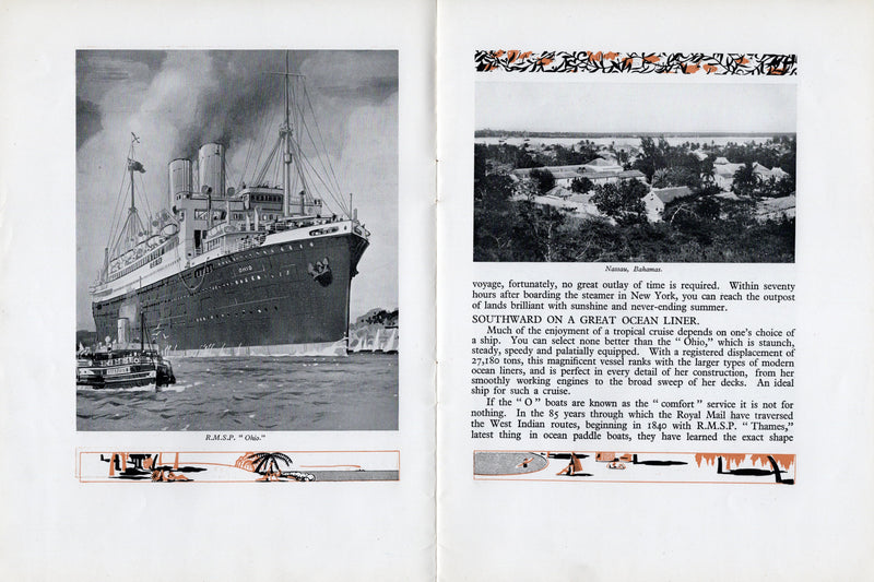 OHIO: 1923 - West Indies 1926 cruise w/ interiors for short-timer