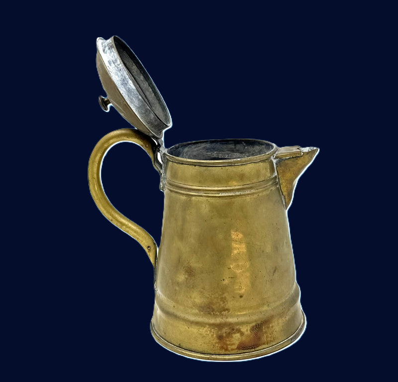 Various: pre-war - Bibby Line brass pitcher from 1800s