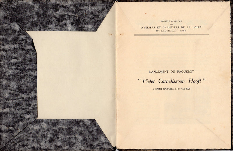 PIETER CORNELISZOON HOOFT: 1926 - Deluxe French launch brochure