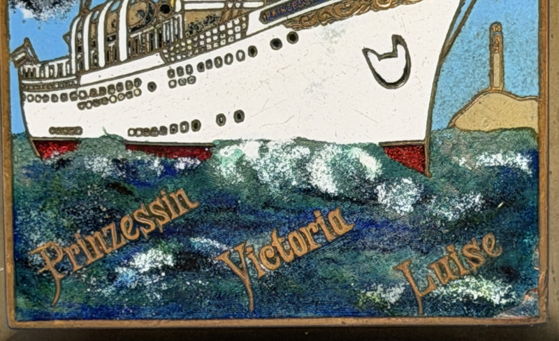 PRINZESSIN VICTORIA LUISE: 1901 - Cloisonne portrait paperweight