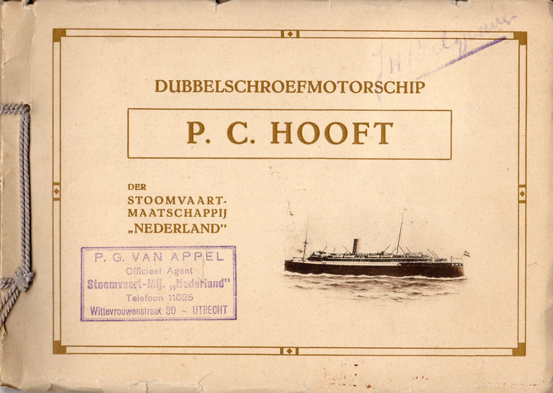 PIETER CORNELISZOON HOOFT: 1926 - 72-page interiors brochure before fire - fair condition