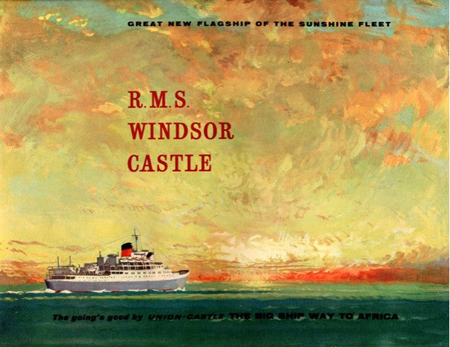 WINDSOR CASTLE: 1959 - Pre-maiden voyage interiors brochure