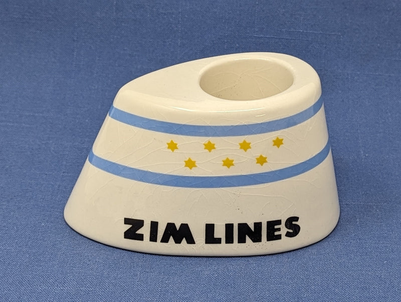 Various Ships - Rare Zim Lines funnel ashtray