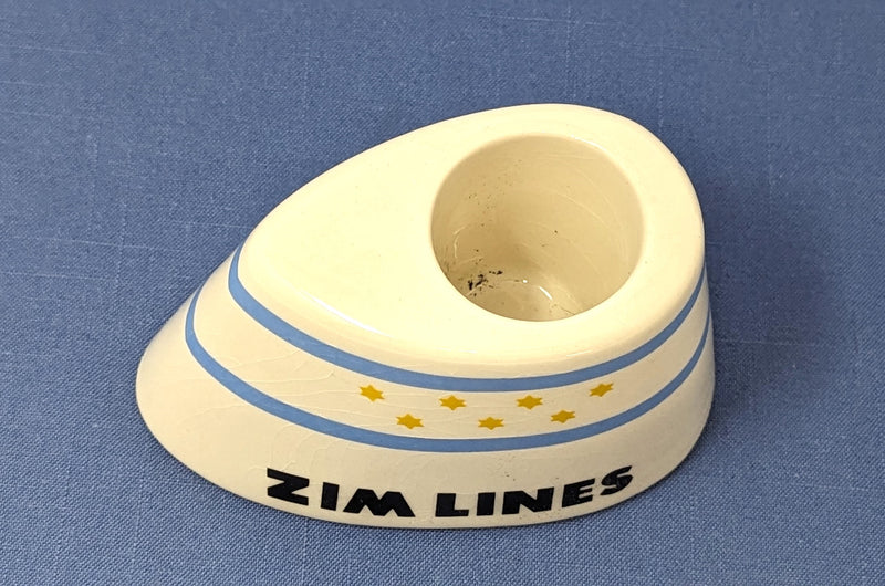 Various Ships - Rare Zim Lines funnel ashtray