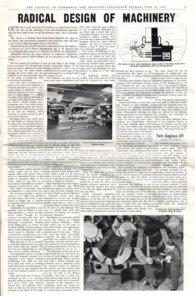 ORIANA & CANBERRA - Special 1961 "Journal of Commerce" issue