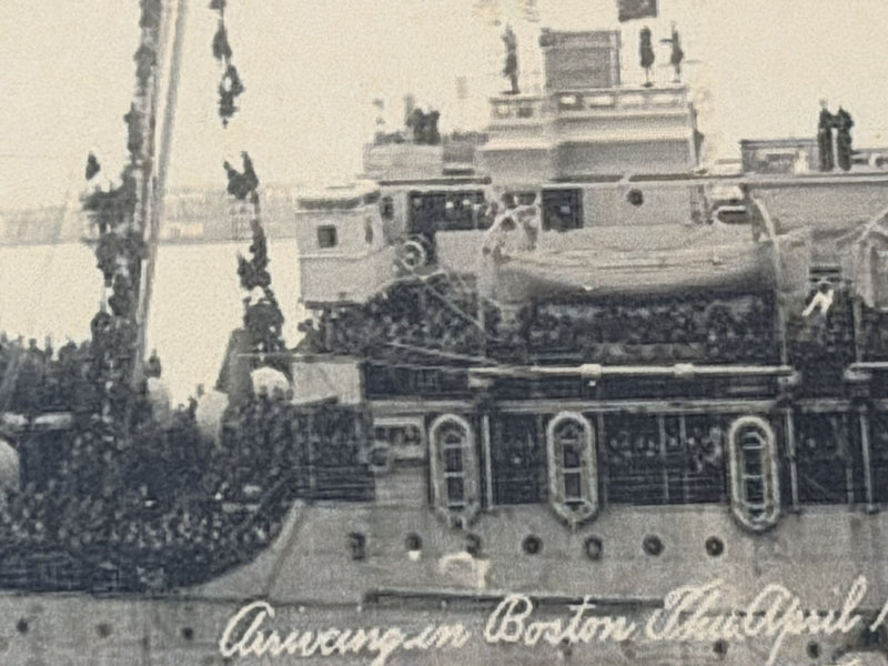 MONGOLIA: 1904 - Loooong 1919 troopship portrait packed with doughboys