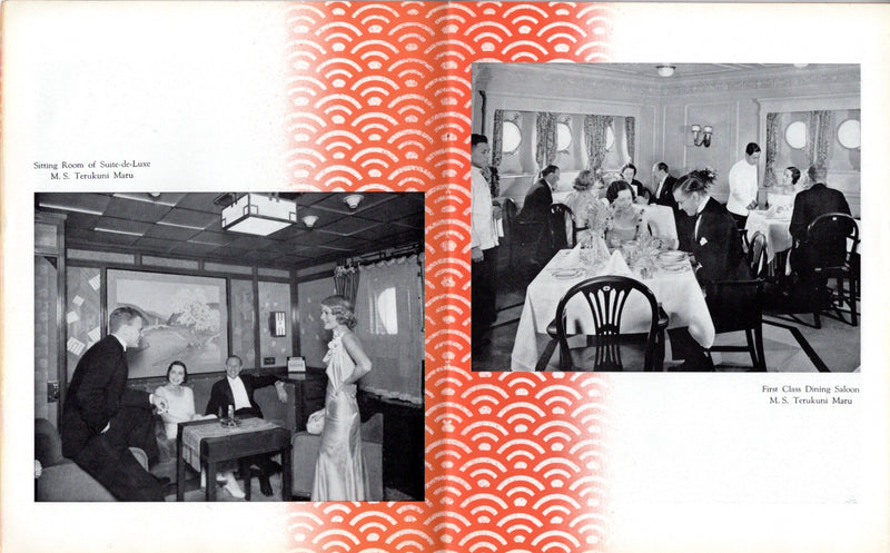 Various: pre-war - Deluxe 1938 NYK Line fleet interiors brochure