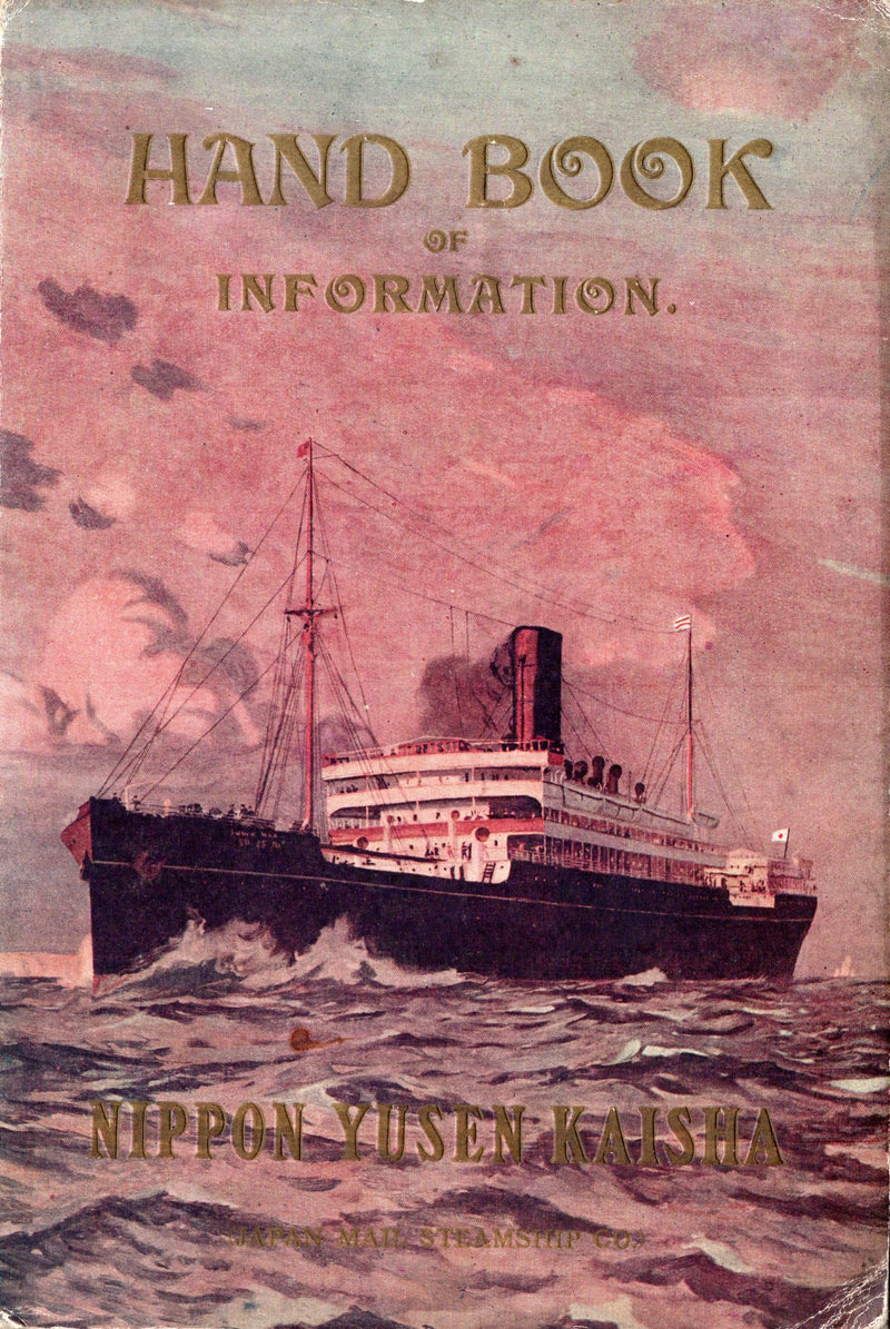 Various: pre-war - 1917 NYK Line guide w/ 120 pages, 26 deck plans, fleet list