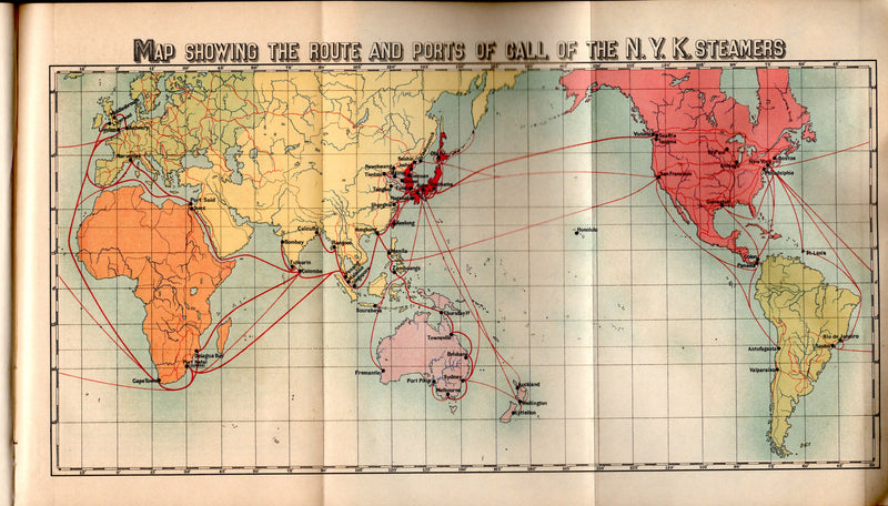 Various: pre-war - 1917 NYK Line guide w/ 120 pages, 26 deck plans, fleet list