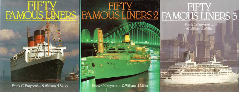 Various: pre-war "Fifty Famous Liners" vol 1-3 by Braynard & Miller