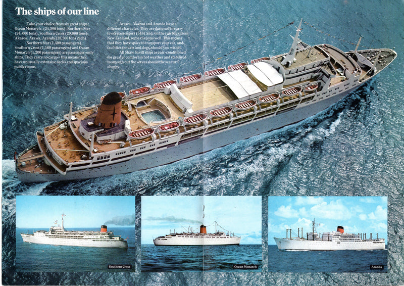 Various Ships - 1970 Shaw Savill fleet brochure
