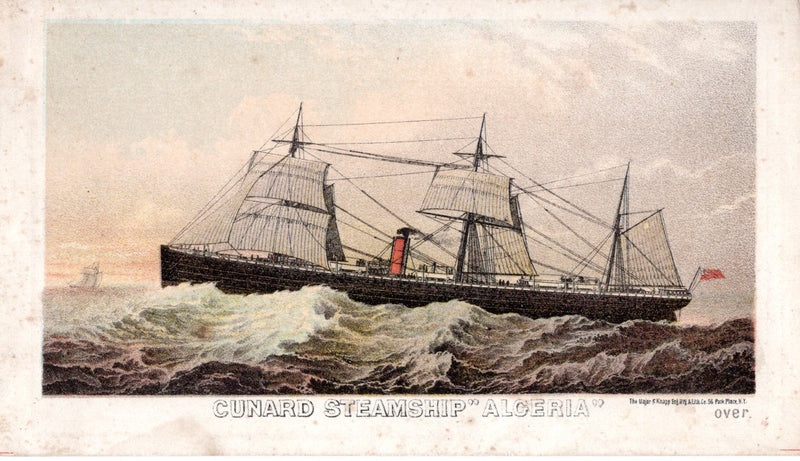 ALGERIA: 1870 - Color lithograph trade card circa 1875
