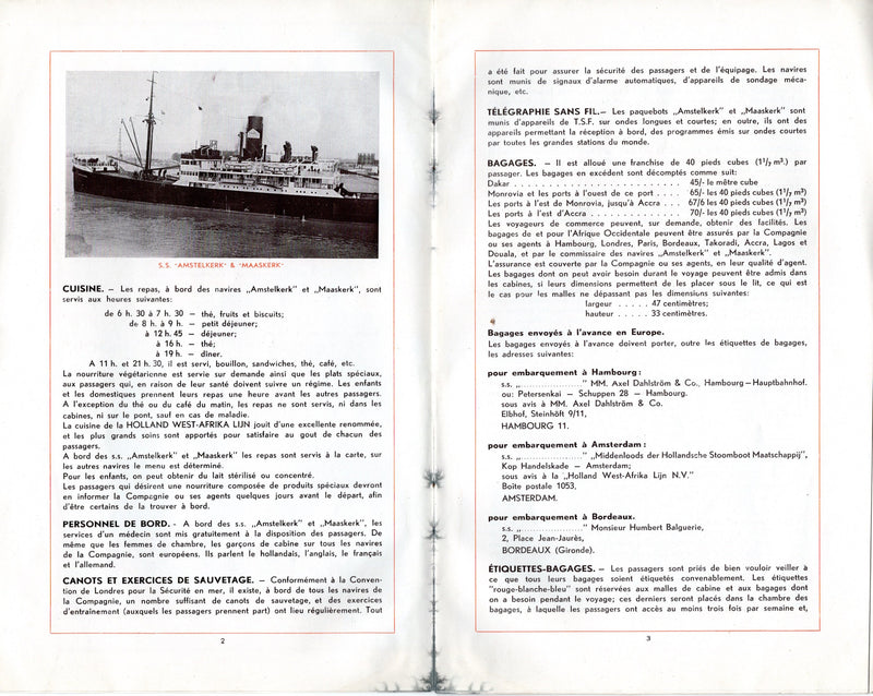 AMSTELKERK & MAASKERK: 1929 - Interiors, pax info, isometric deck plans