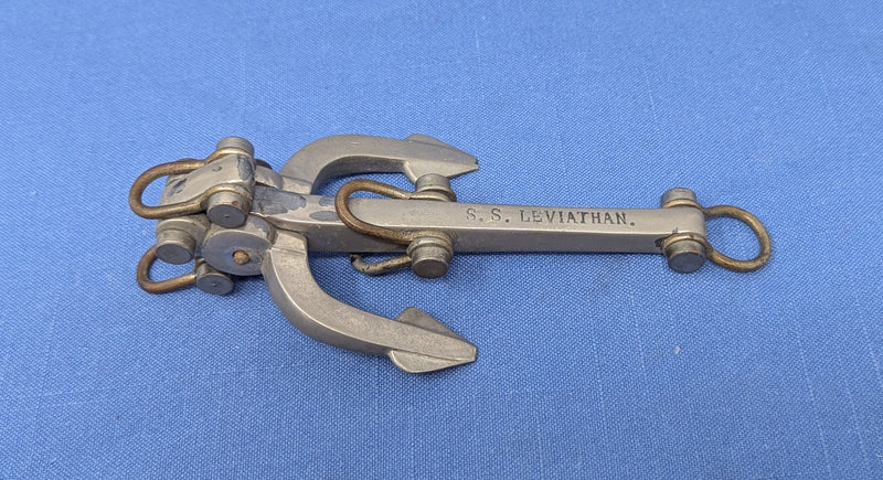 LEVIATHAN: 1914 - Souvenir nickel-plated anchor