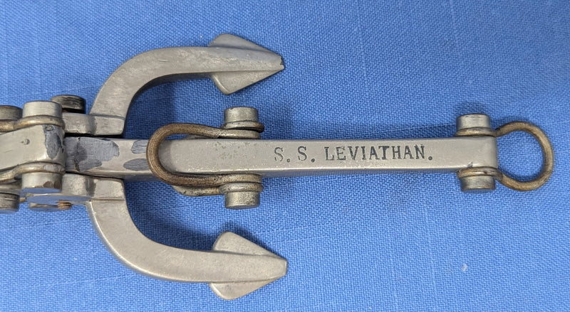 LEVIATHAN: 1914 - Souvenir nickel-plated anchor