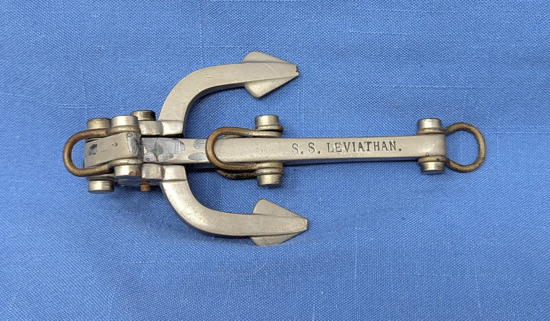 LEVIATHAN: 1914 - Souvenir nickel-plated anchor