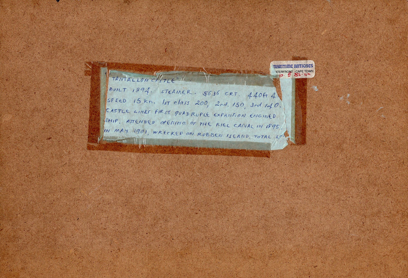 TANTALLON CASTLE: 1894 - Original oil-on-painting painting