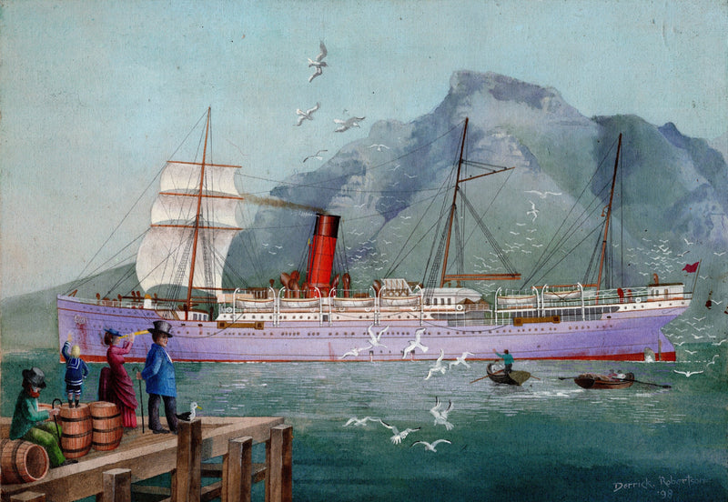 TANTALLON CASTLE: 1894 - Original oil-on-painting painting