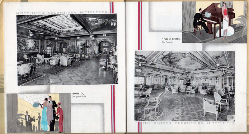 GIULIO CESARE & DUILIO - Deluxe 1930s First Class interiors brochure