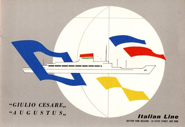 GIULIO CESARE & AUGUSTUS - 1958 color interiors brochure in English