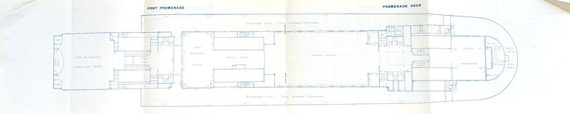 EUROPA: 1930 - First Class deck plan booklet from 1957