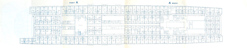 EUROPA: 1930 - First Class deck plan booklet from 1957