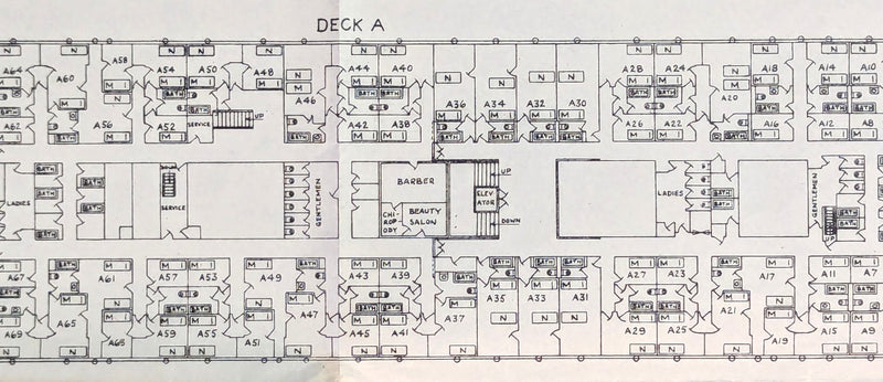 EMPRESS OF INDIA & EMPRESS OF CANADA - Rare 1946 plan before name change, fire