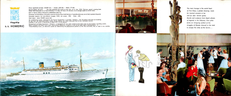 HOMERIC: 1932 - Deluxe interiors brochure w/ color photos
