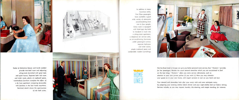 HOMERIC: 1932 - Deluxe interiors brochure w/ color photos