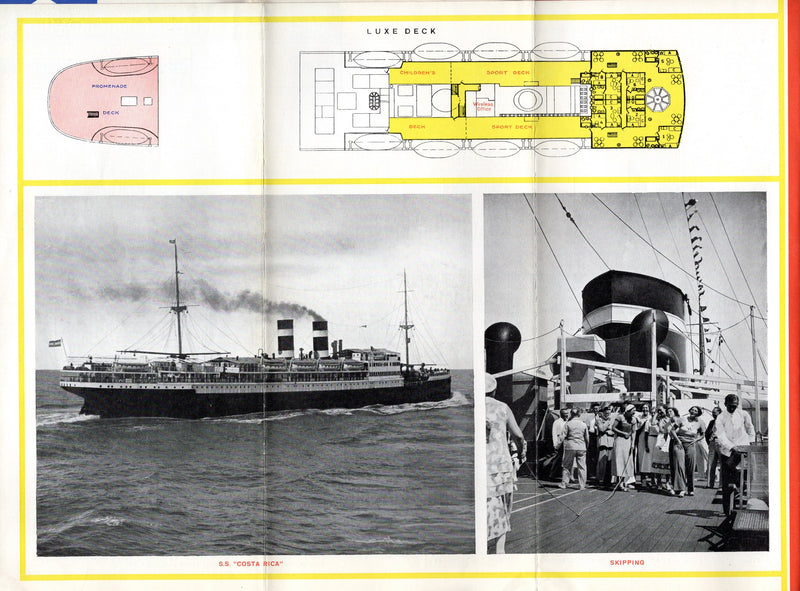 Various: pre-war - 1935 Royal Netherlands Colon service plans & interiors