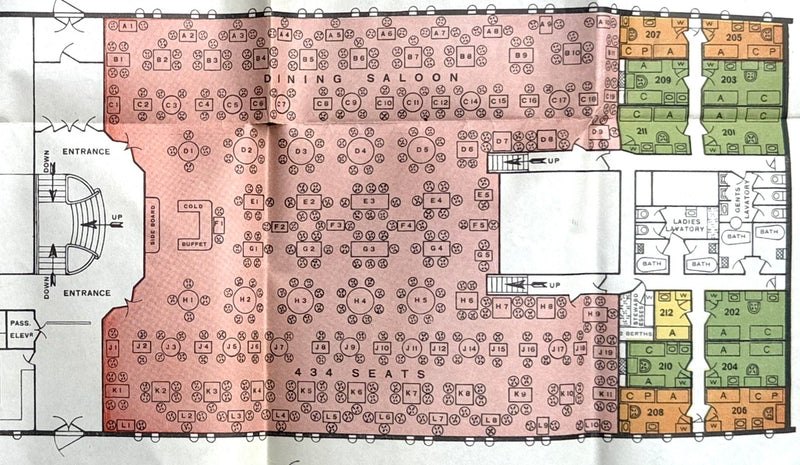 ROTTERDAM: 1908 - Deluxe 1931 Mediterranean cruise brochure w/ huge deck plans