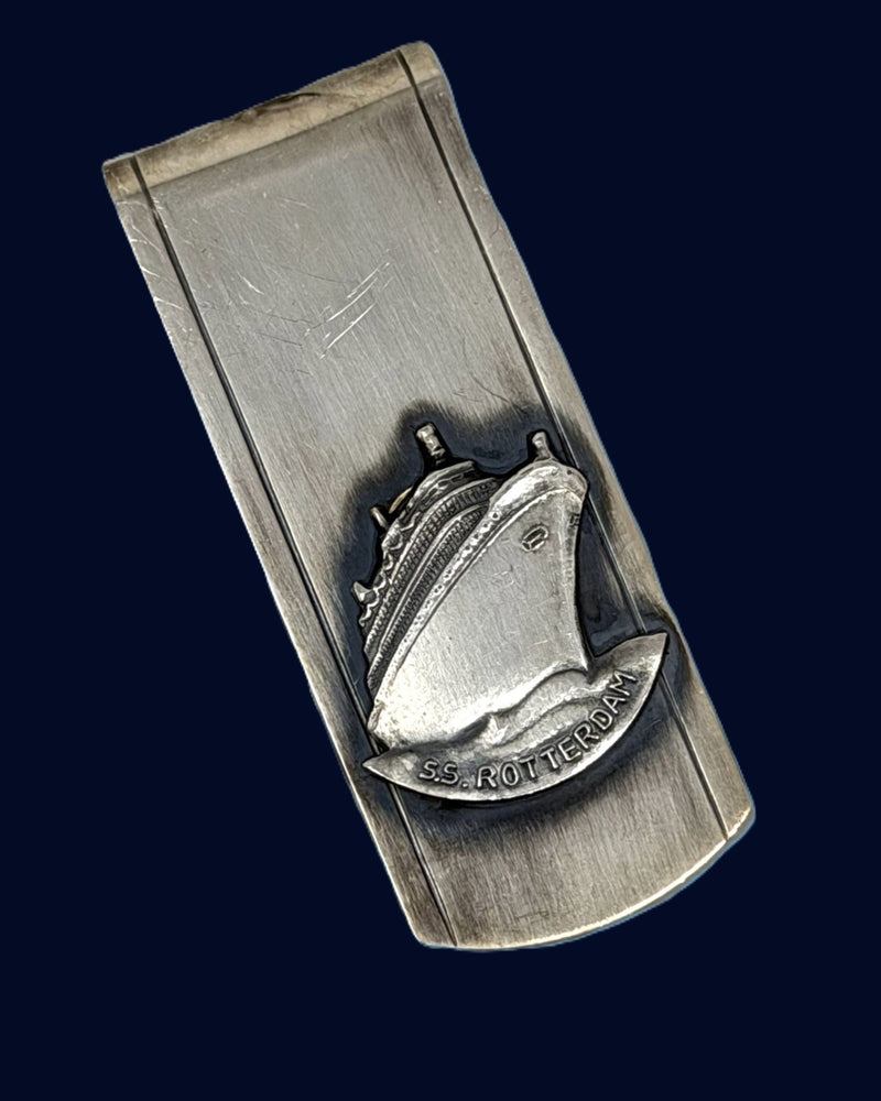ROTTERDAM: 1959 - Silver money clip w/ raised portrait