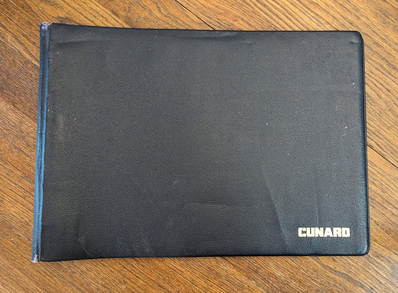 Various Ships - Large Cunard Line travel agency promotional binder