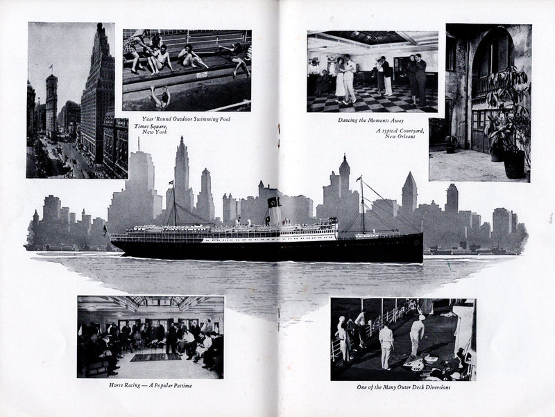 DIXIE: 1928 - "One Hundred Golden Hours at Sea" - 1936 brochure