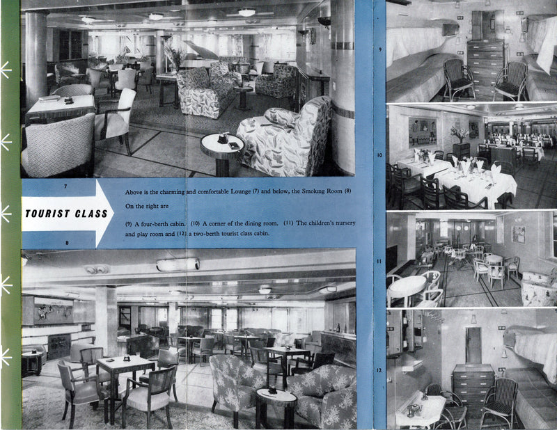 HIMALAYA: 1949 - First & Tourist interiors brochure