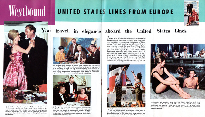 Various Ships - Special United States Lines & American Export joint cruises 1960