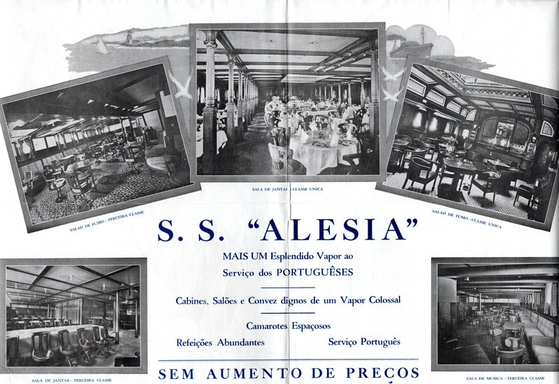 ALESIA: 1906 - Large flier in Portuguese w/ interior photos