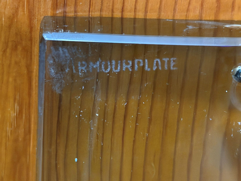 QUEEN MARY: 1936 - 2 tall panes of 1930s "Armourplate" glass from ship