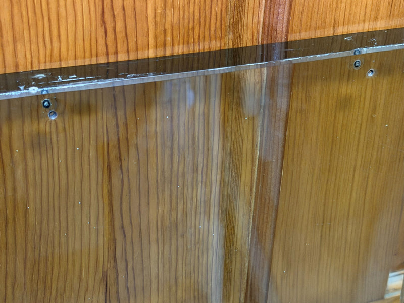 QUEEN MARY: 1936 - 2 tall panes of 1930s "Armourplate" glass from ship