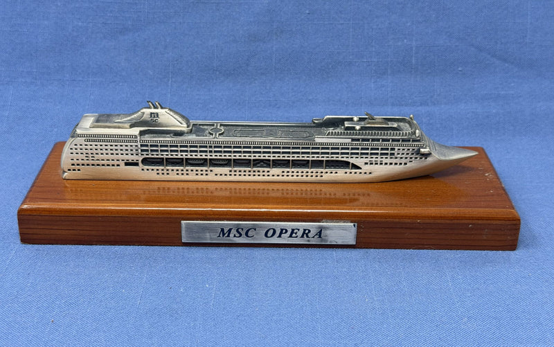 MSC OPERA: 2004 - Pewter model on base