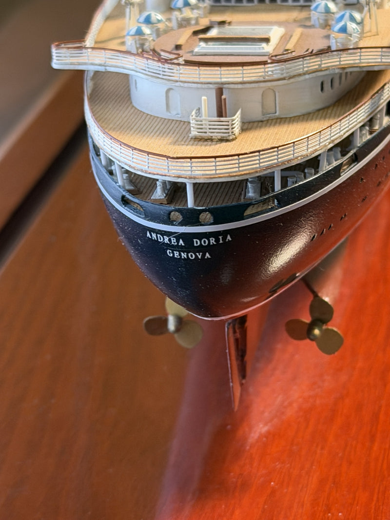 ANDREA DORIA: 1953 - Exquisite Maritime Replicas 1:350th scale case model