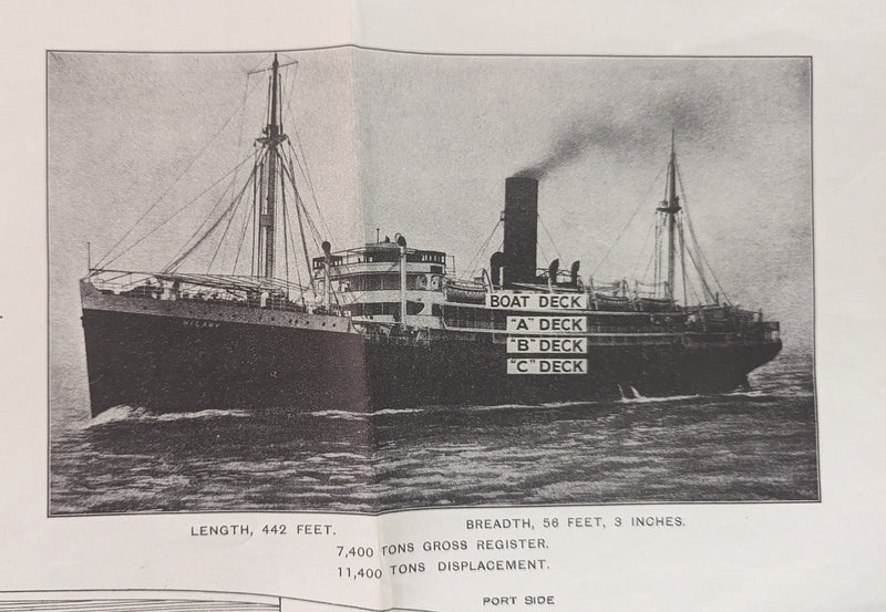 HILARY: 1931 - Maiden year deck plan