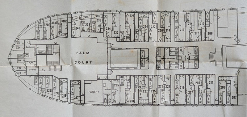 SLAMAT: 1924 - Large 1930s cruise deck plan