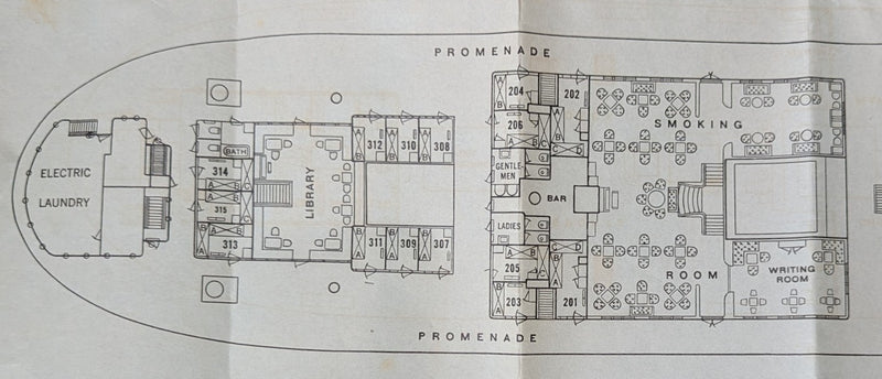 SLAMAT: 1924 - Large 1930s cruise deck plan